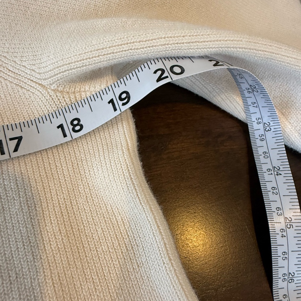 The Limited Cream Puff Sleeve Sweater XL Ribbed Knit - Picture 7 of 8